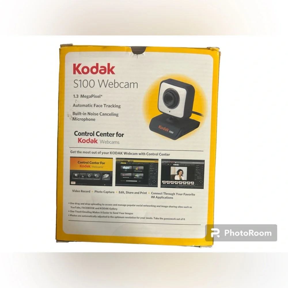 NIB Kodak S101 1.3mp Webcam With Built-in Microphone Webcam